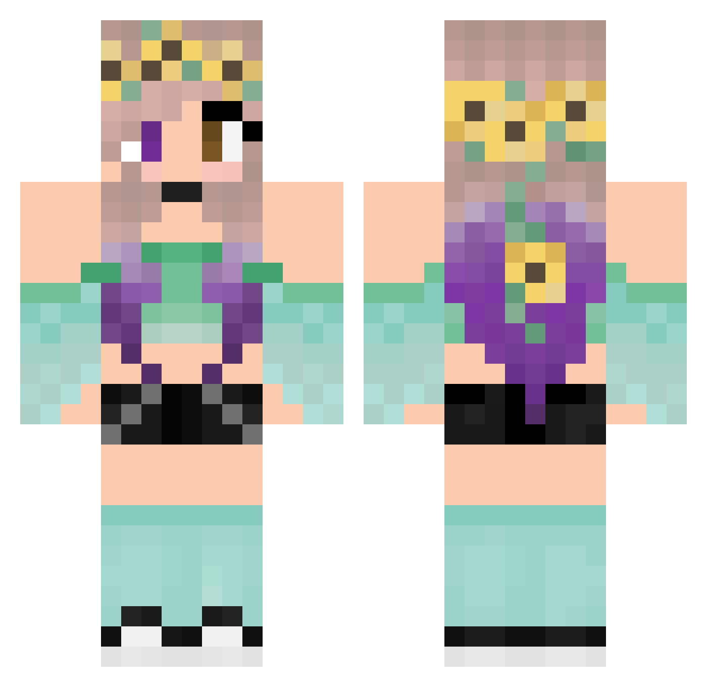 Southernangel88 Minecraft skin, front and back view