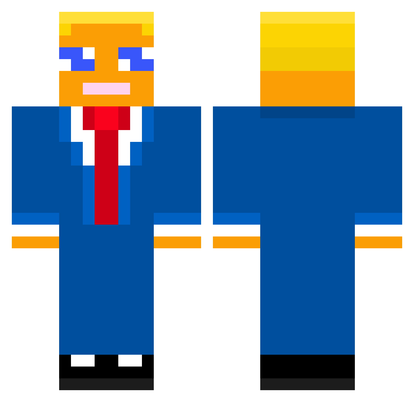 timon_hn Minecraft skin, front and back view