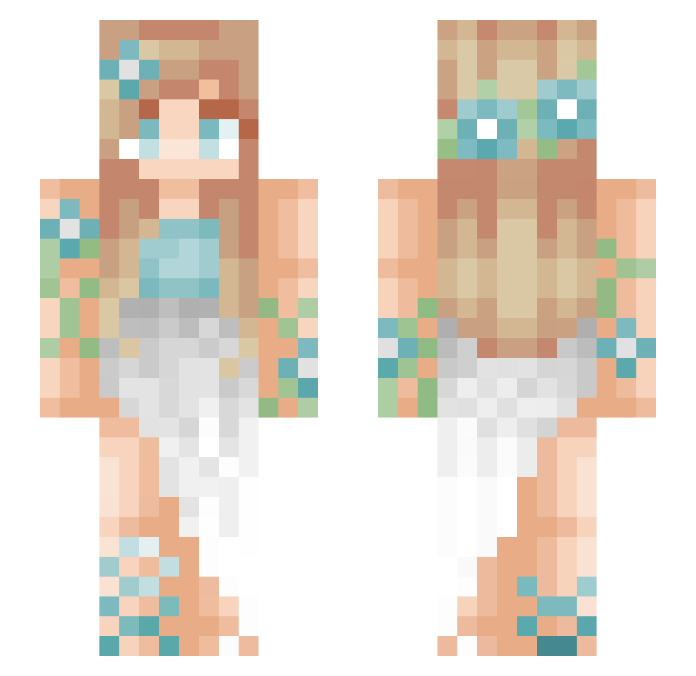 lawsonia Minecraft skin, front and back view