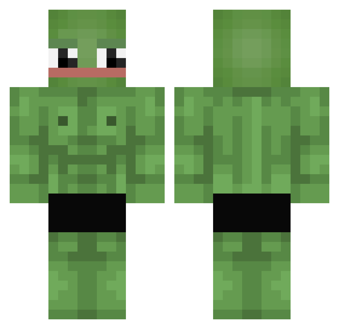 Raymito2344 Minecraft skin, front and back view
