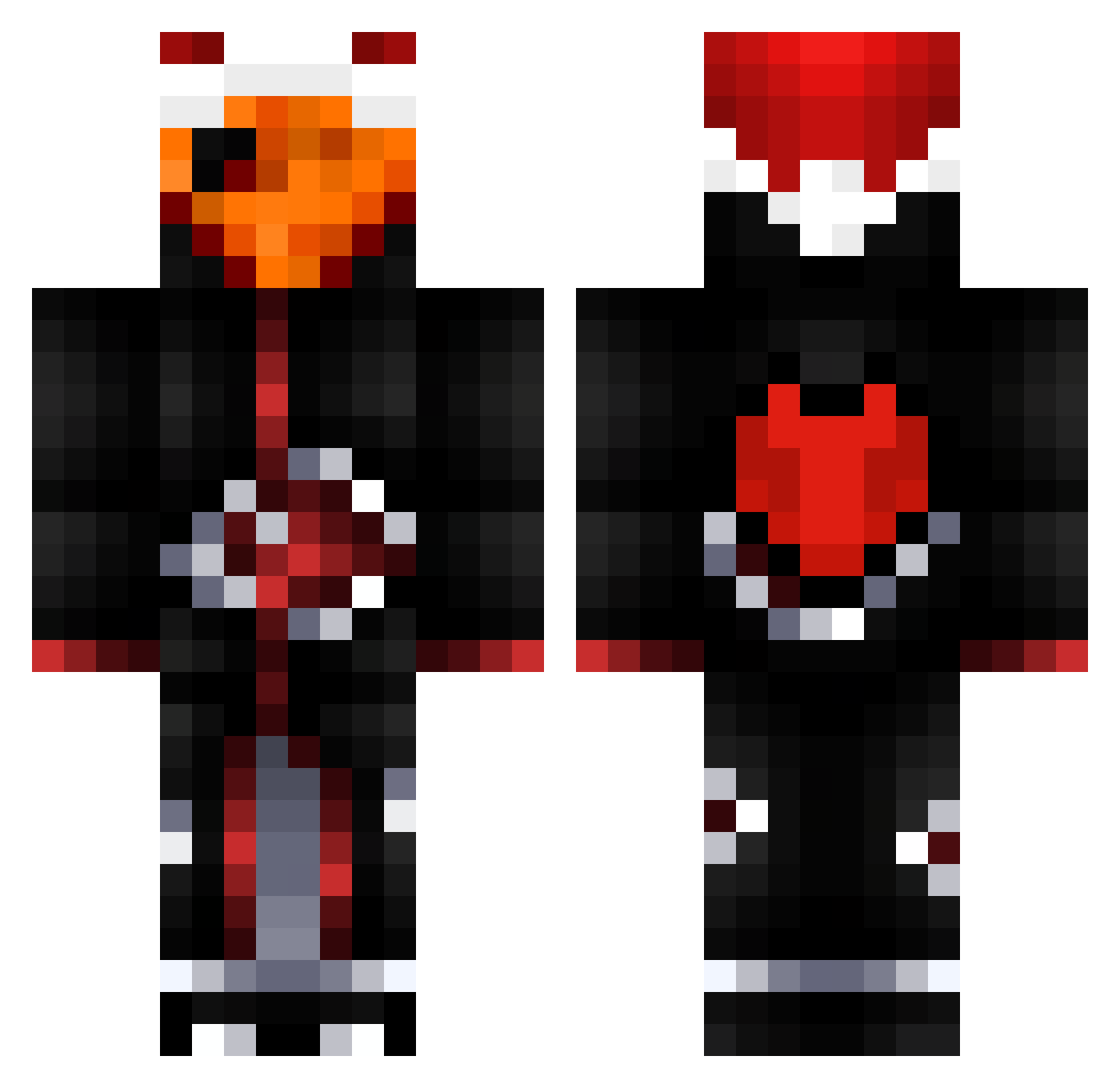NagarFamily Minecraft skin, front and back view