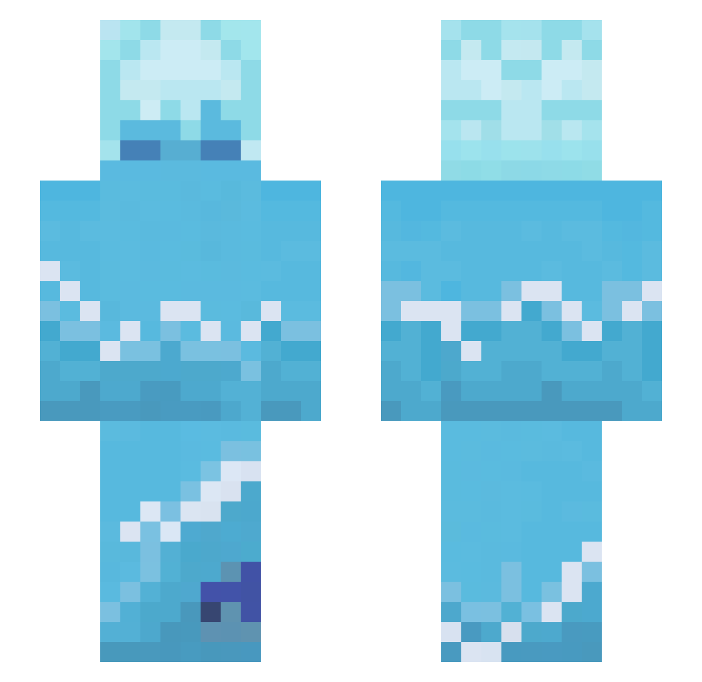 Po1ariis Minecraft skin, front and back view