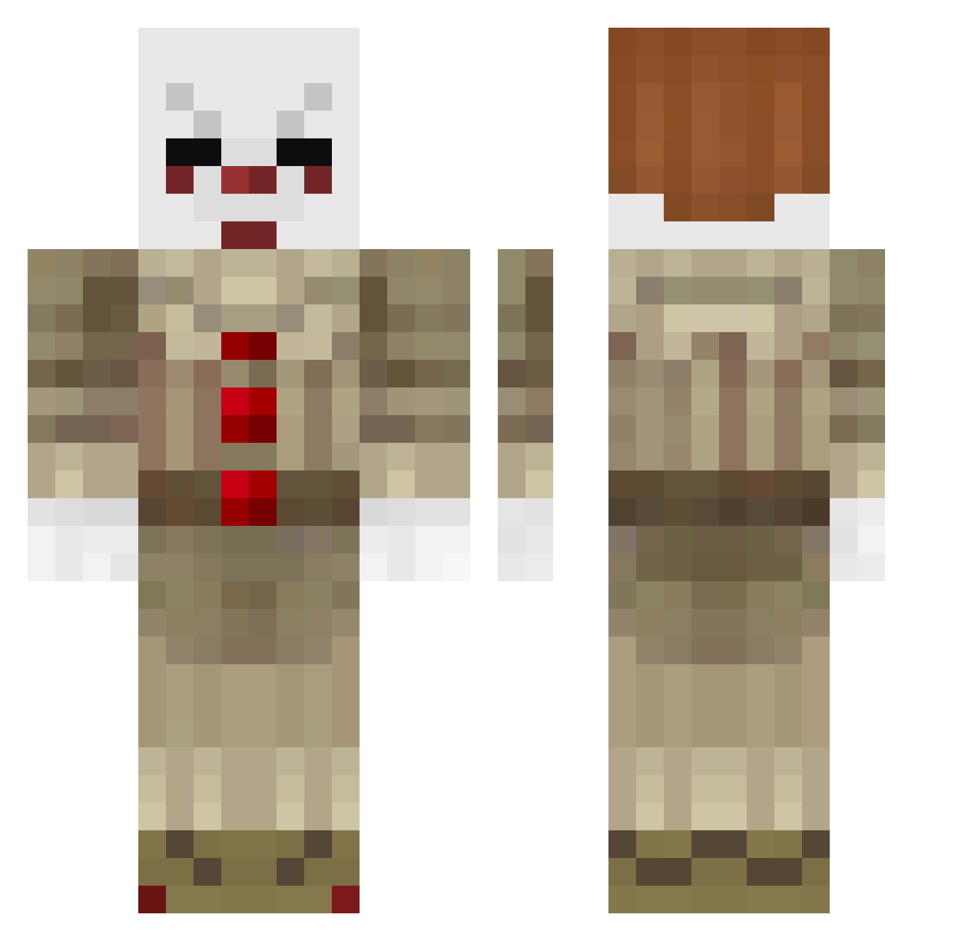 KingEli27 Minecraft skin, front and back view