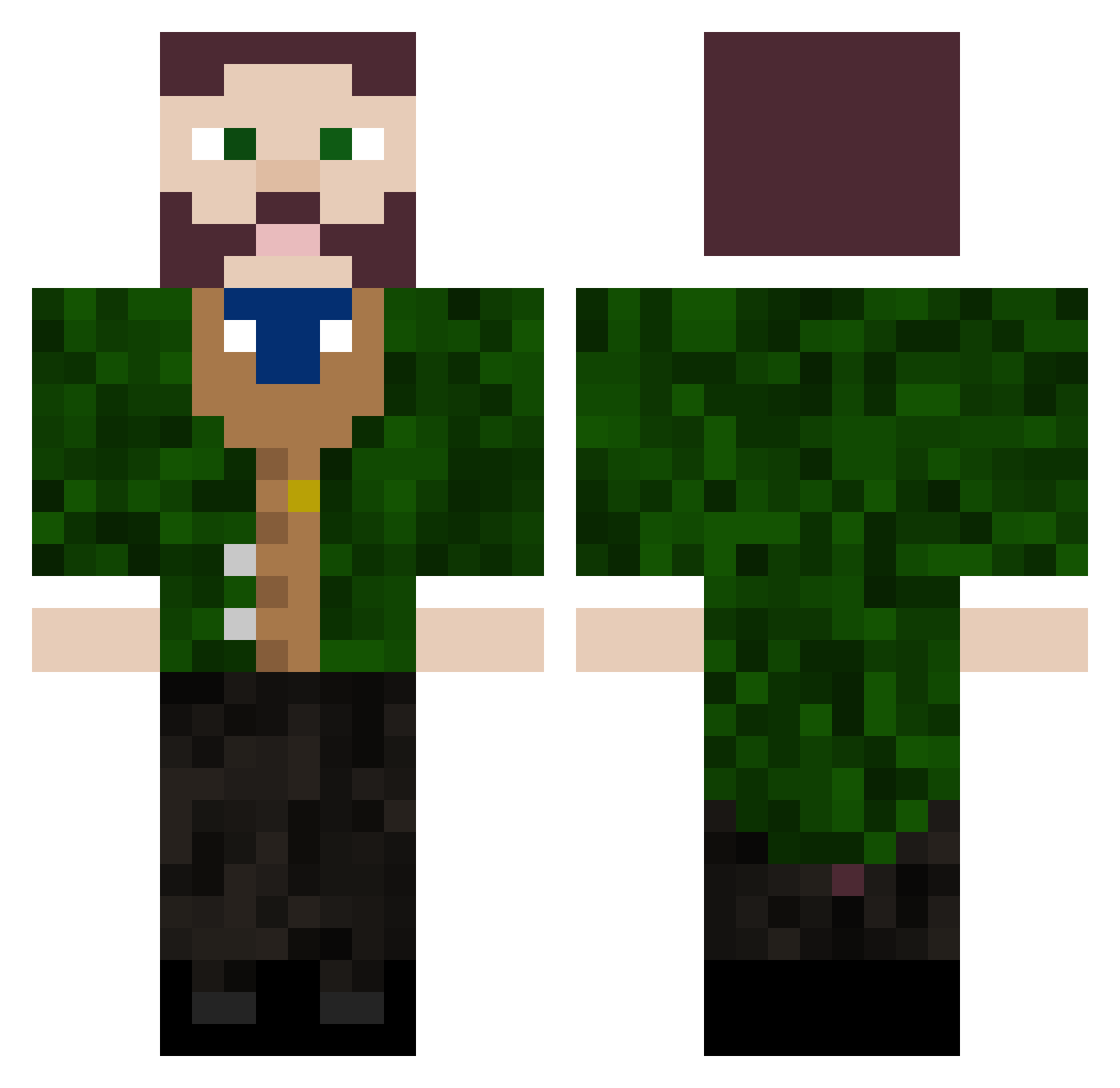 _jah1777_ Minecraft skin, front and back view