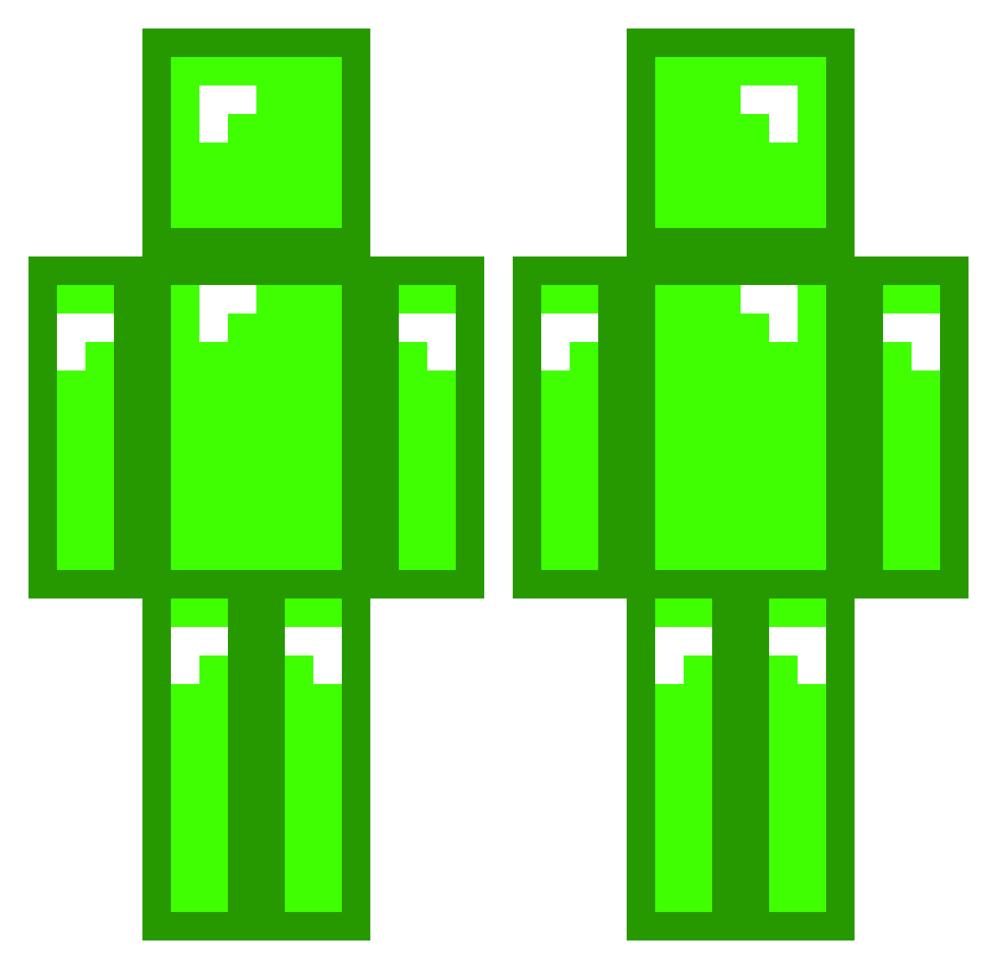 ArbysEnjoyer6829 Minecraft skin, front and back view