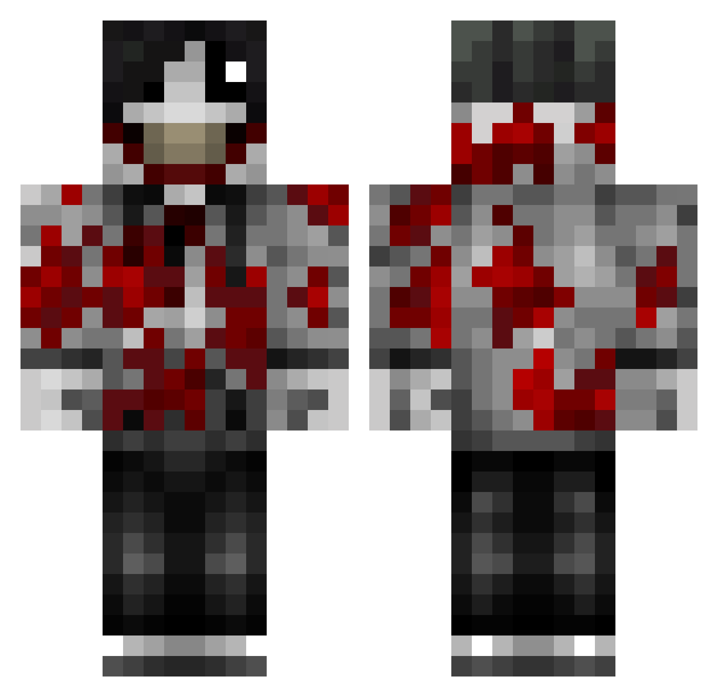 sykesnahue Minecraft skin, front and back view