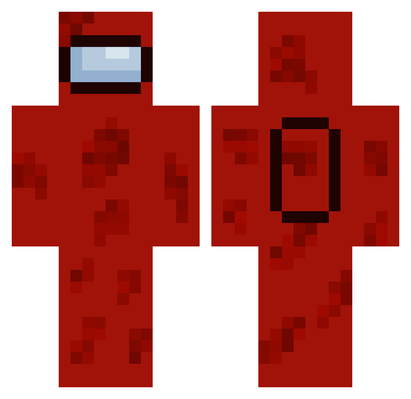 billciipher Minecraft skin, front and back view