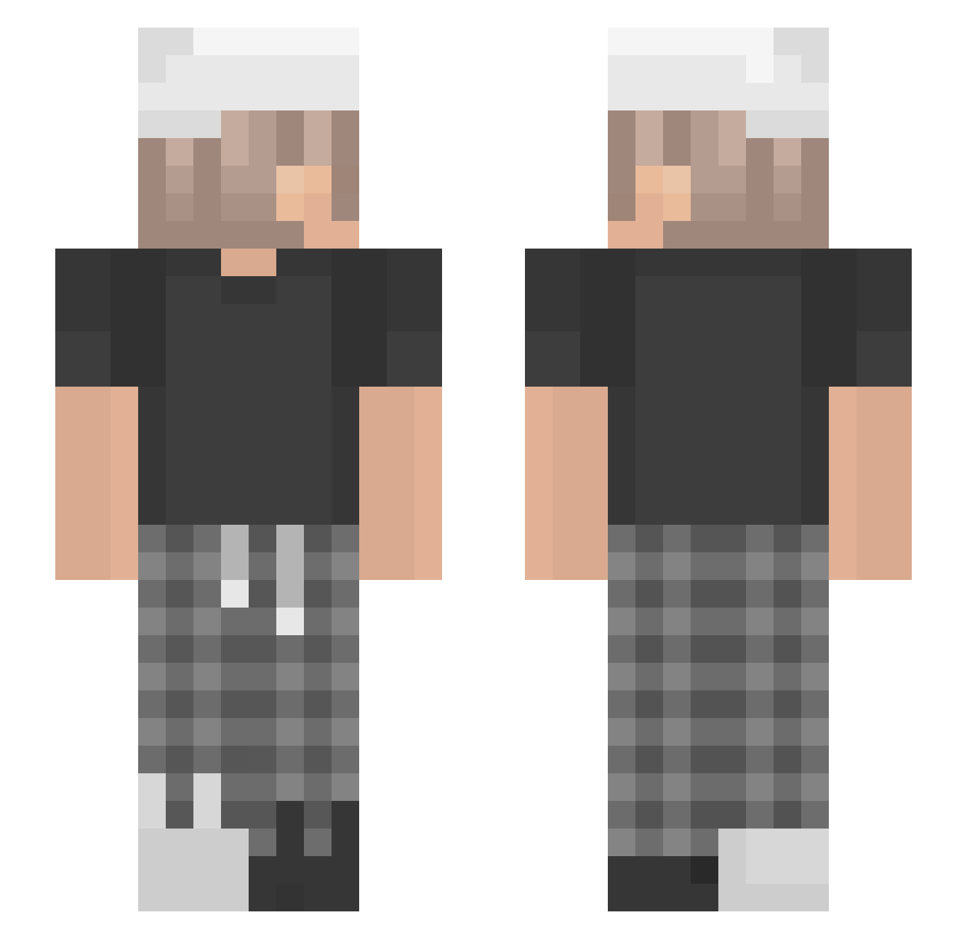 RyuTaiga_ Minecraft skin, front and back view