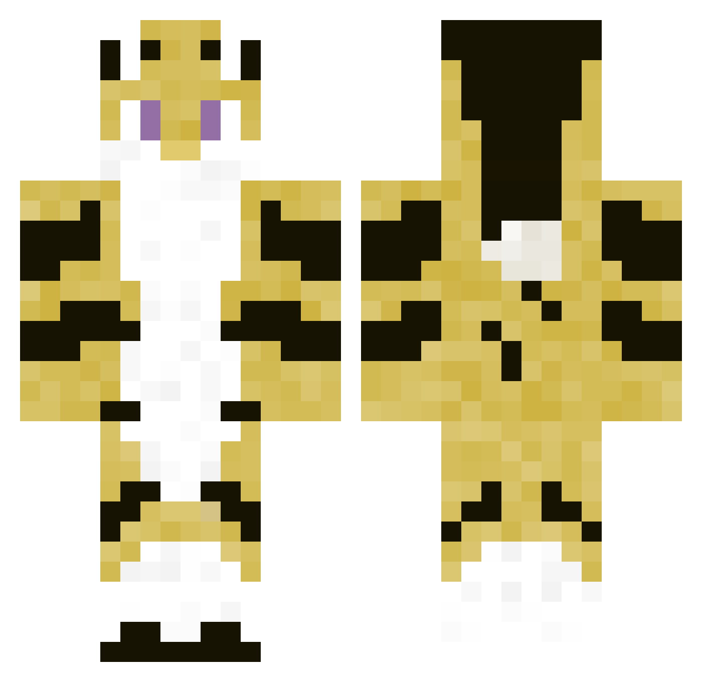 DexDaKrantz Minecraft skin, front and back view