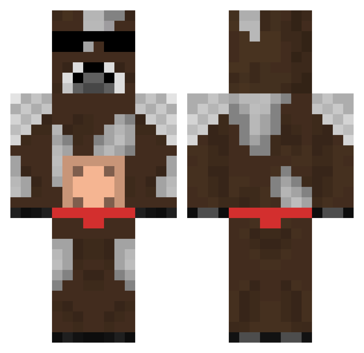 Schildkroetelol Minecraft skin, front and back view