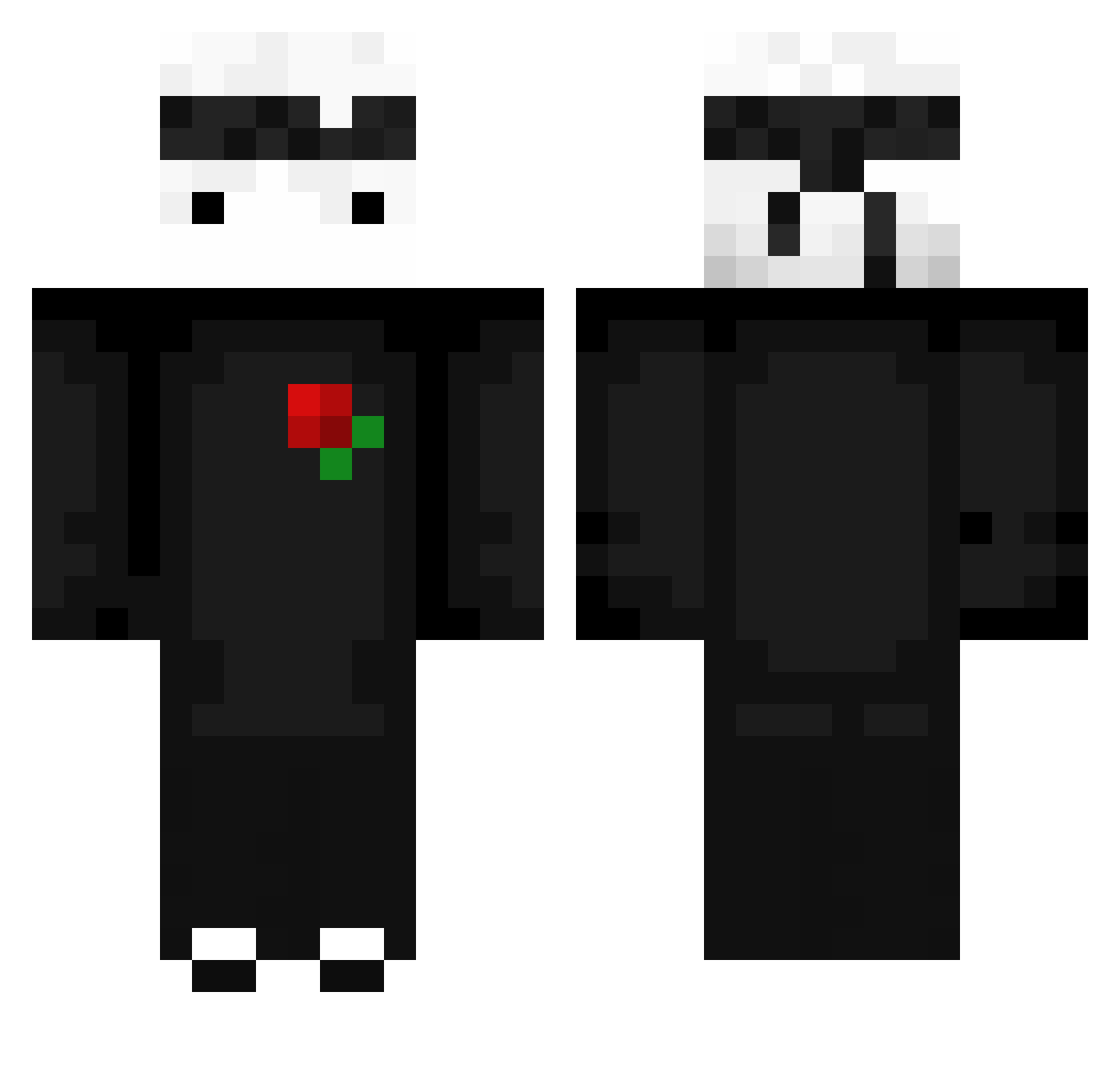 TwerionKing Minecraft skin, front and back view