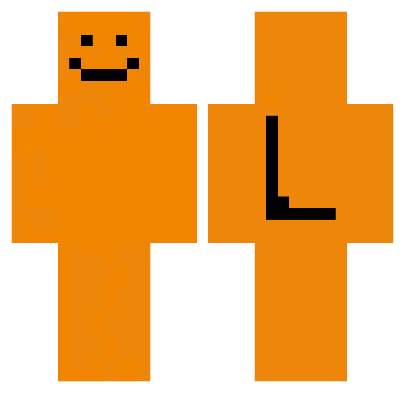 spandexBench985 Minecraft skin, front and back view