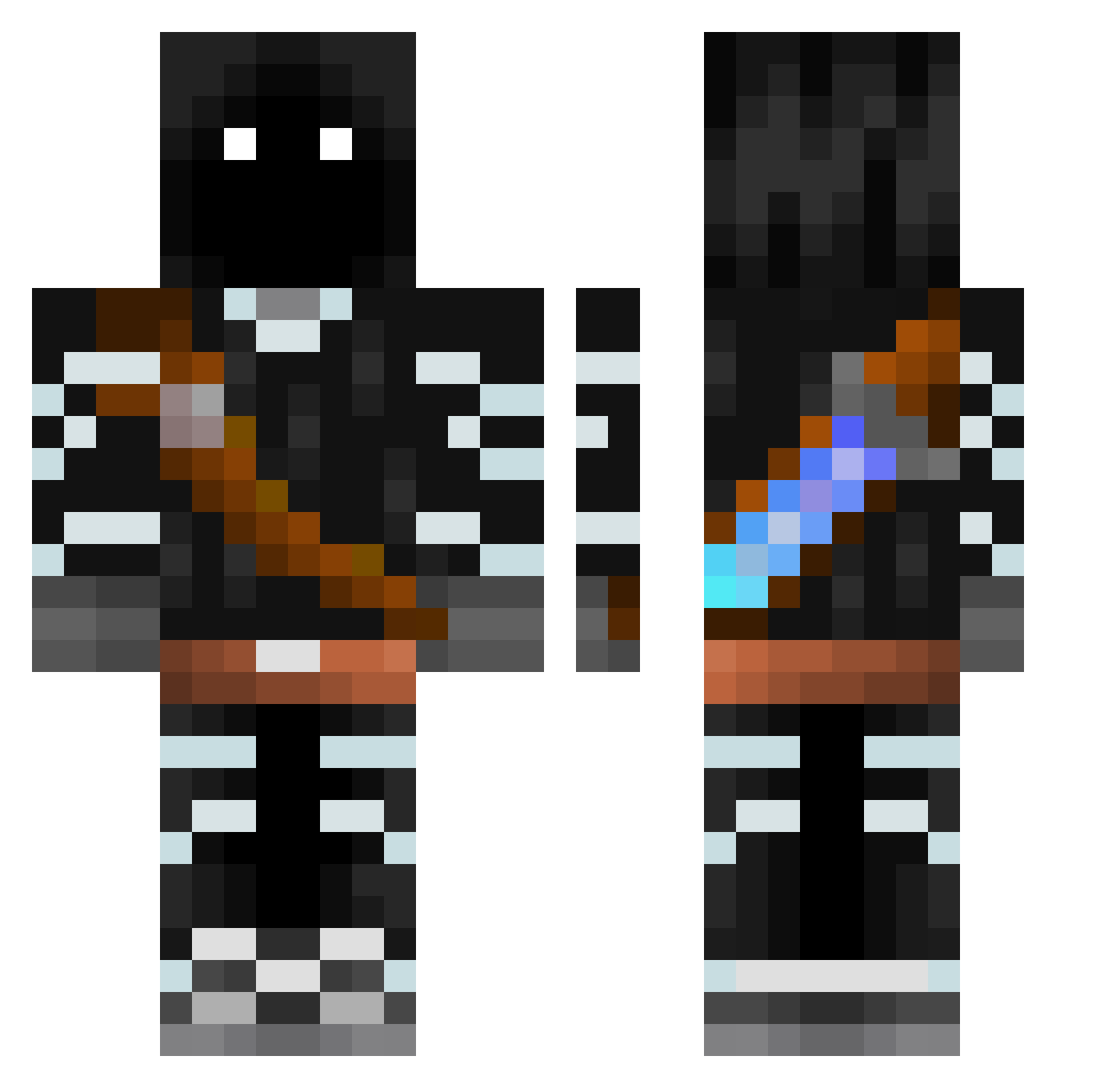 AverageeJake Minecraft skin, front and back view