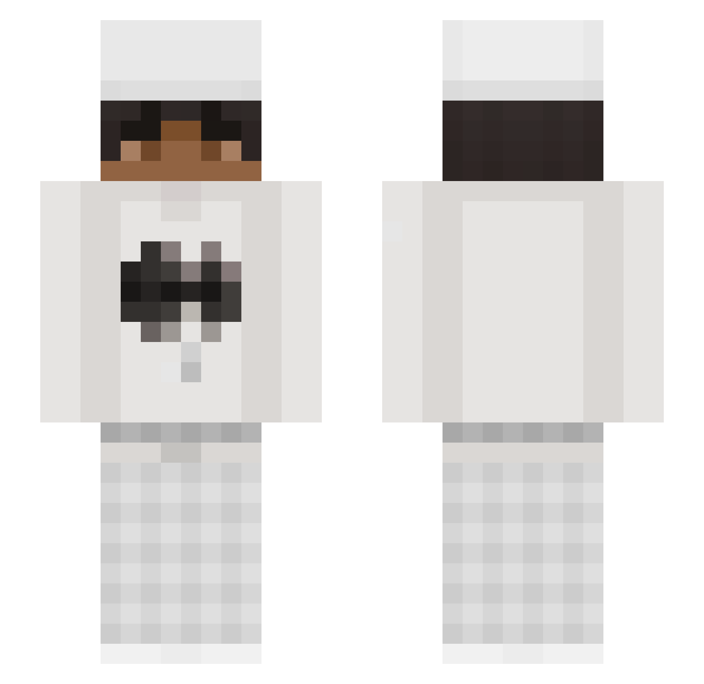 tomhughes123 Minecraft skin, front and back view