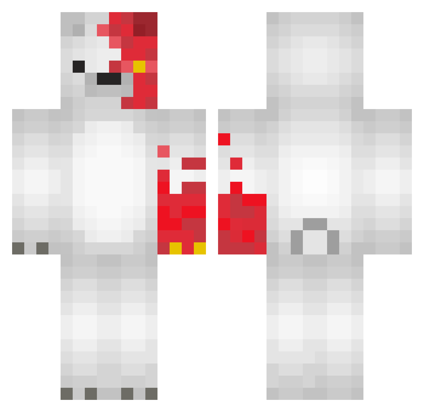 ChocoBonito Minecraft skin, front and back view