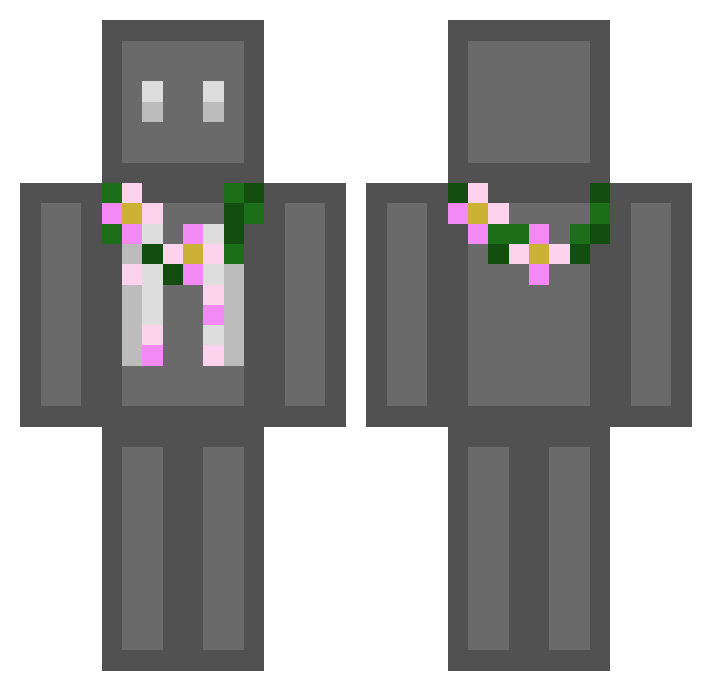Ruffy9355 Minecraft skin, front and back view