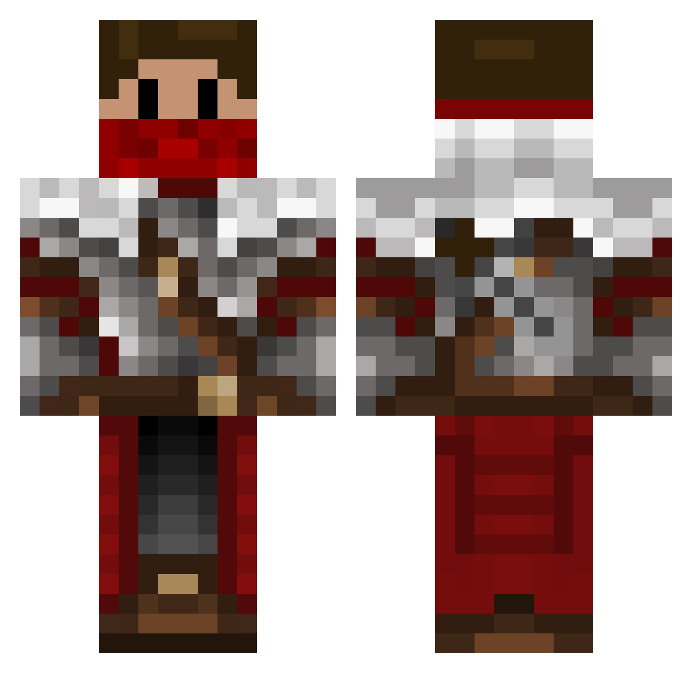 Shooting5tar Minecraft skin, front and back view