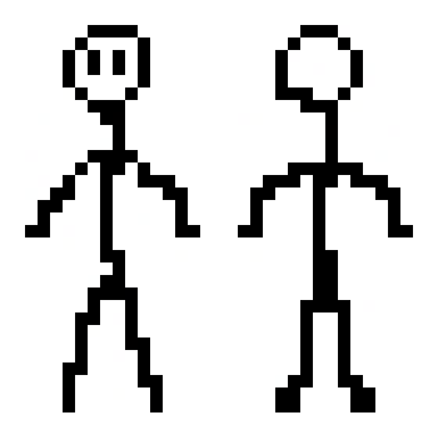 TypicalFin Minecraft skin, front and back view