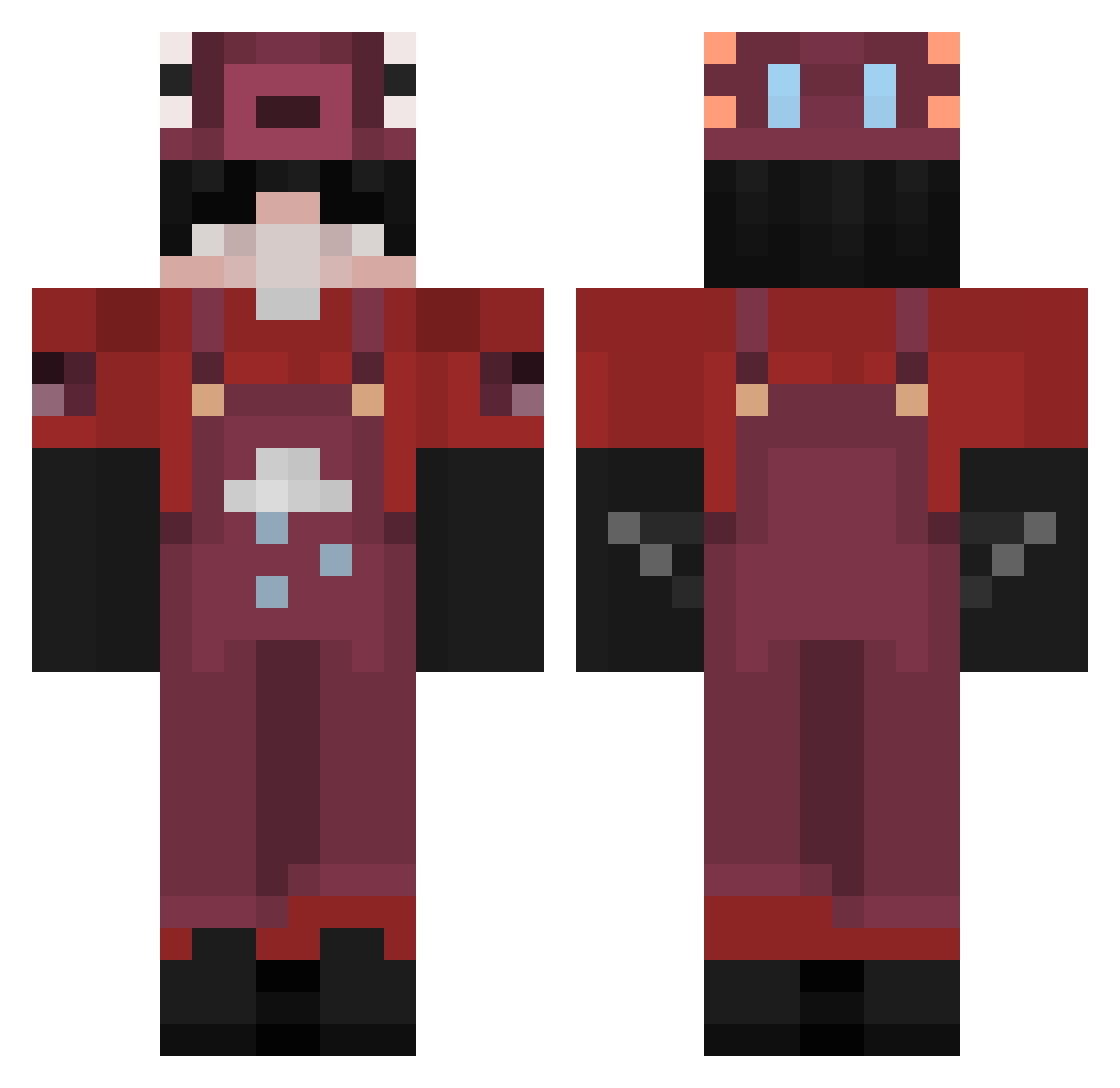 __TwiZzy__ Minecraft skin, front and back view