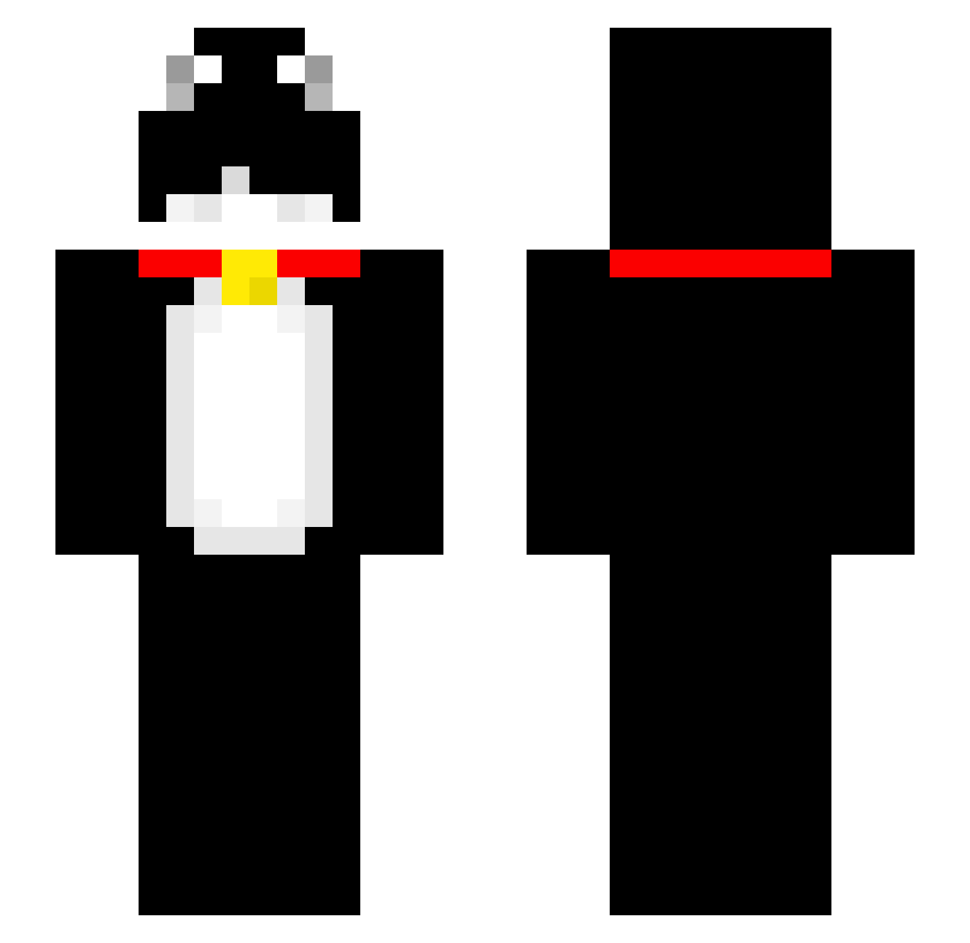 sharkfin0207 Minecraft skin, front and back view