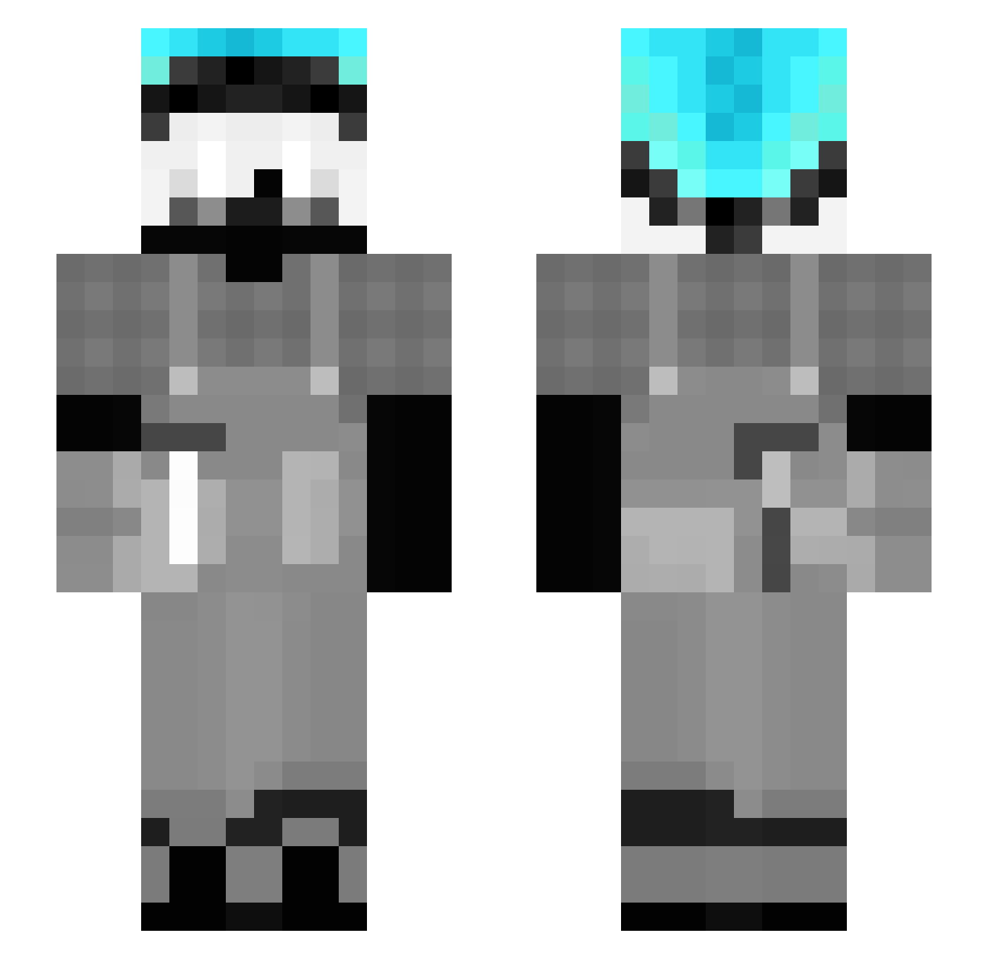TheEuronESP Minecraft skin, front and back view