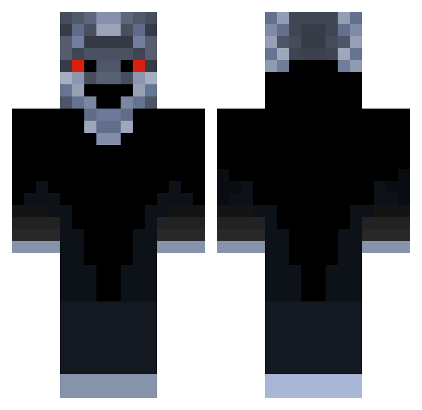 George1331 Minecraft skin, front and back view