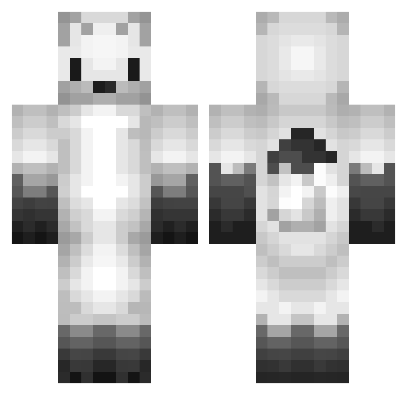 MatthieuFender Minecraft skin, front and back view