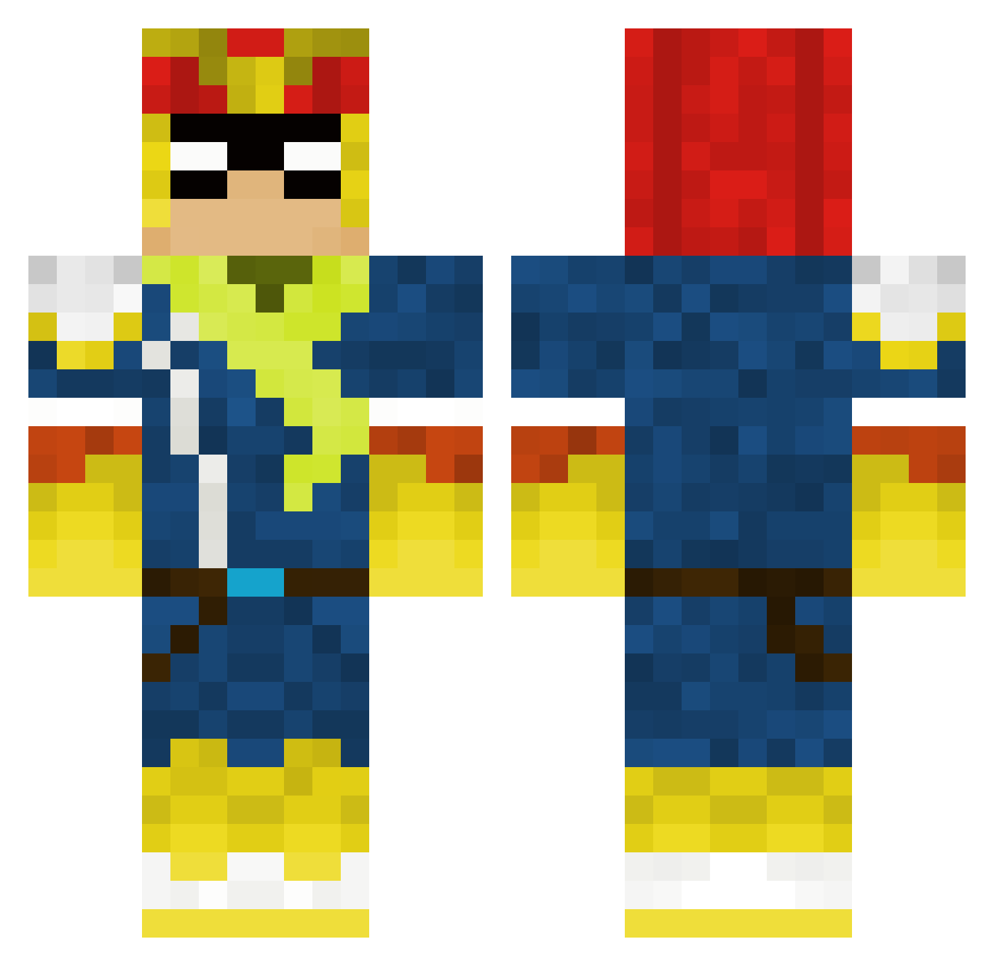 reidallen7 Minecraft skin, front and back view