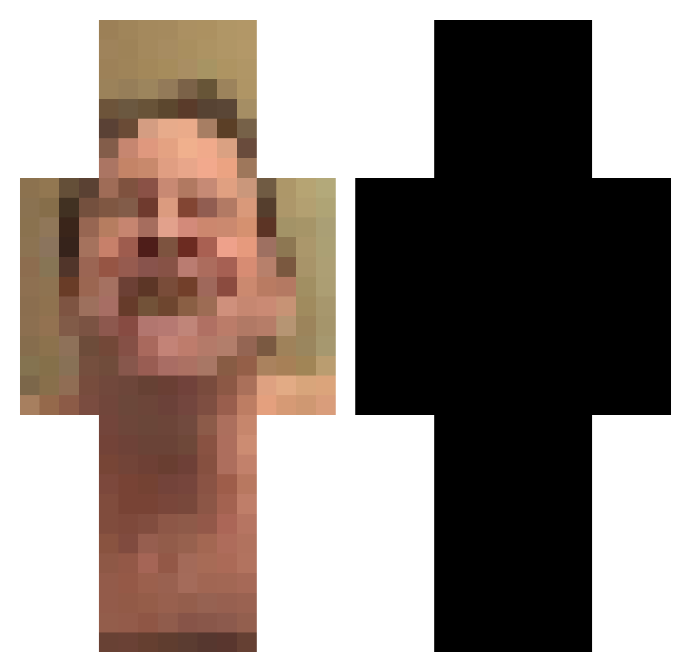 Stachu_Lec Minecraft skin, front and back view