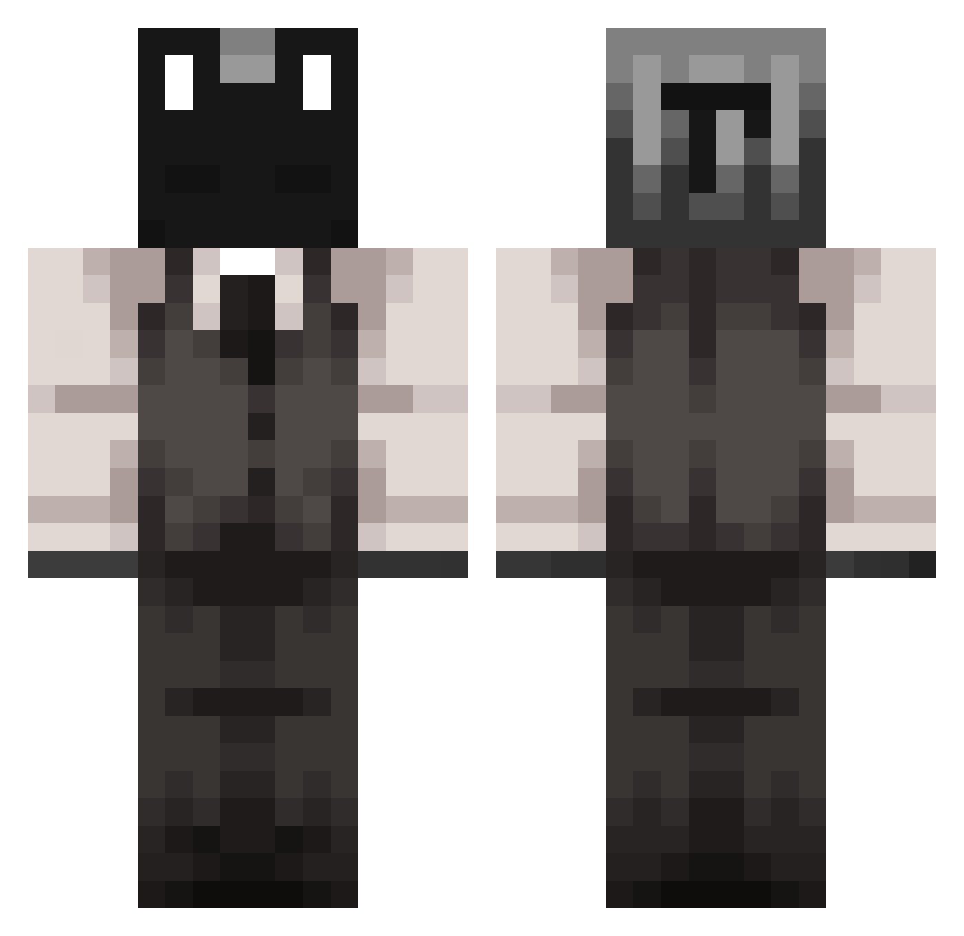 Trashcan_871 Minecraft skin, front and back view