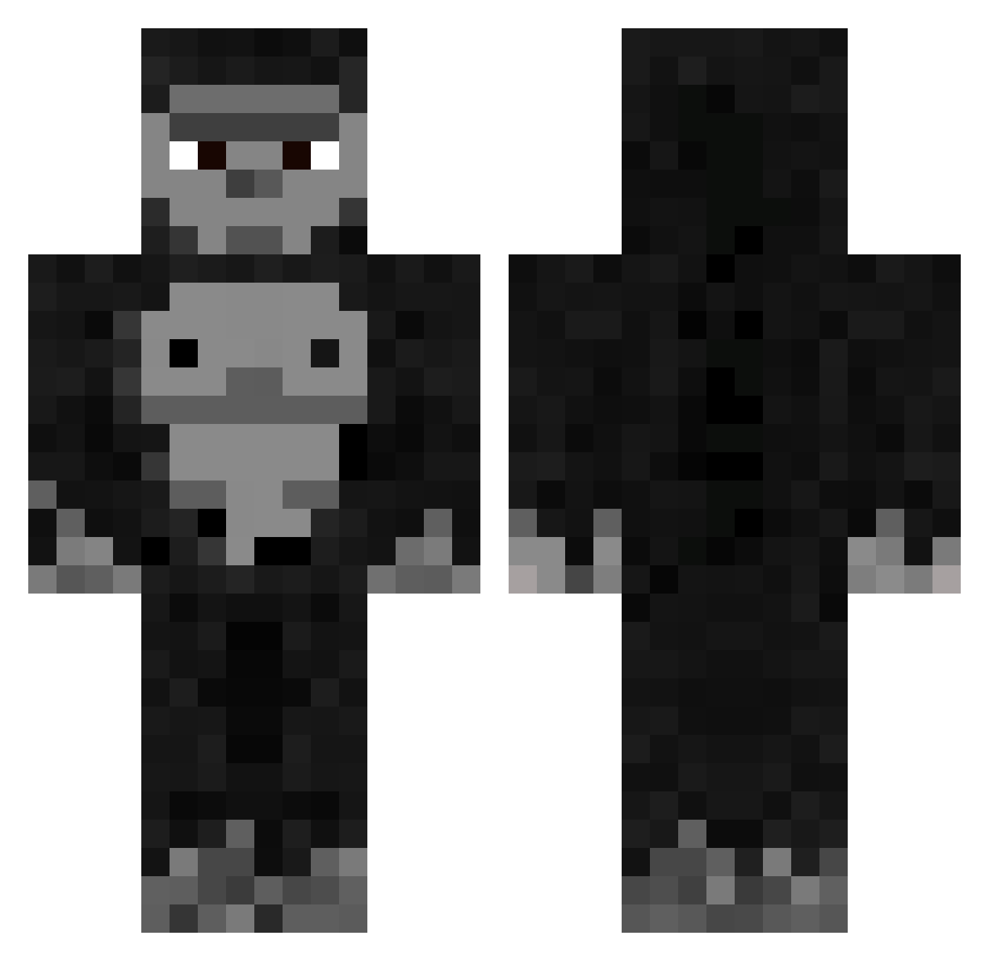 wet1oaf Minecraft skin, front and back view