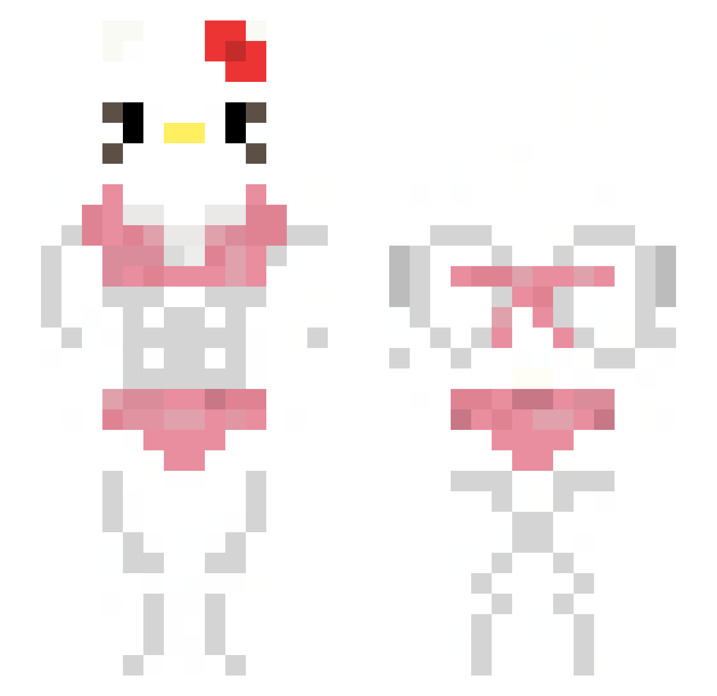 Lyd1ana Minecraft skin, front and back view