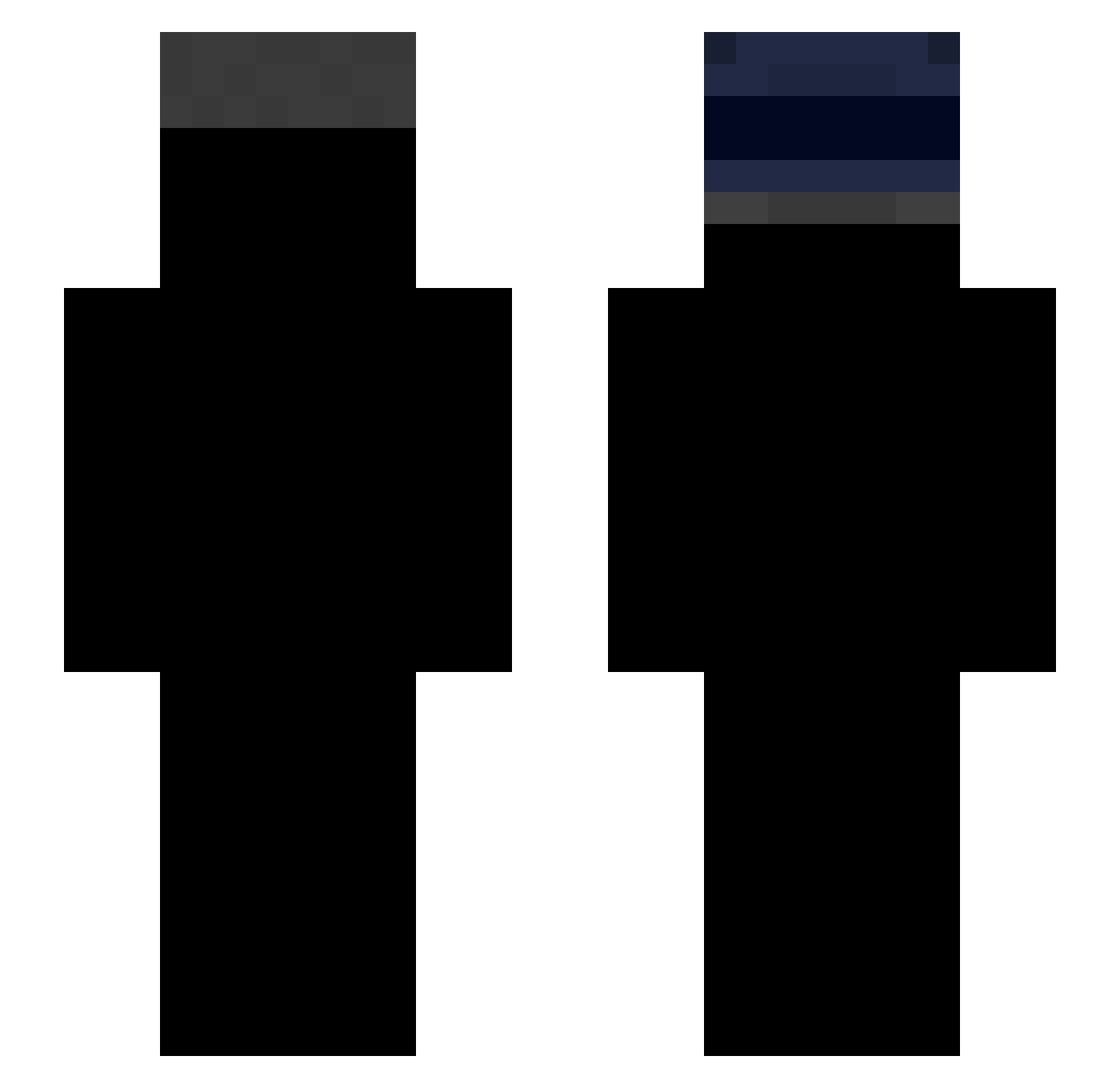 Tickhes Minecraft skin, front and back view
