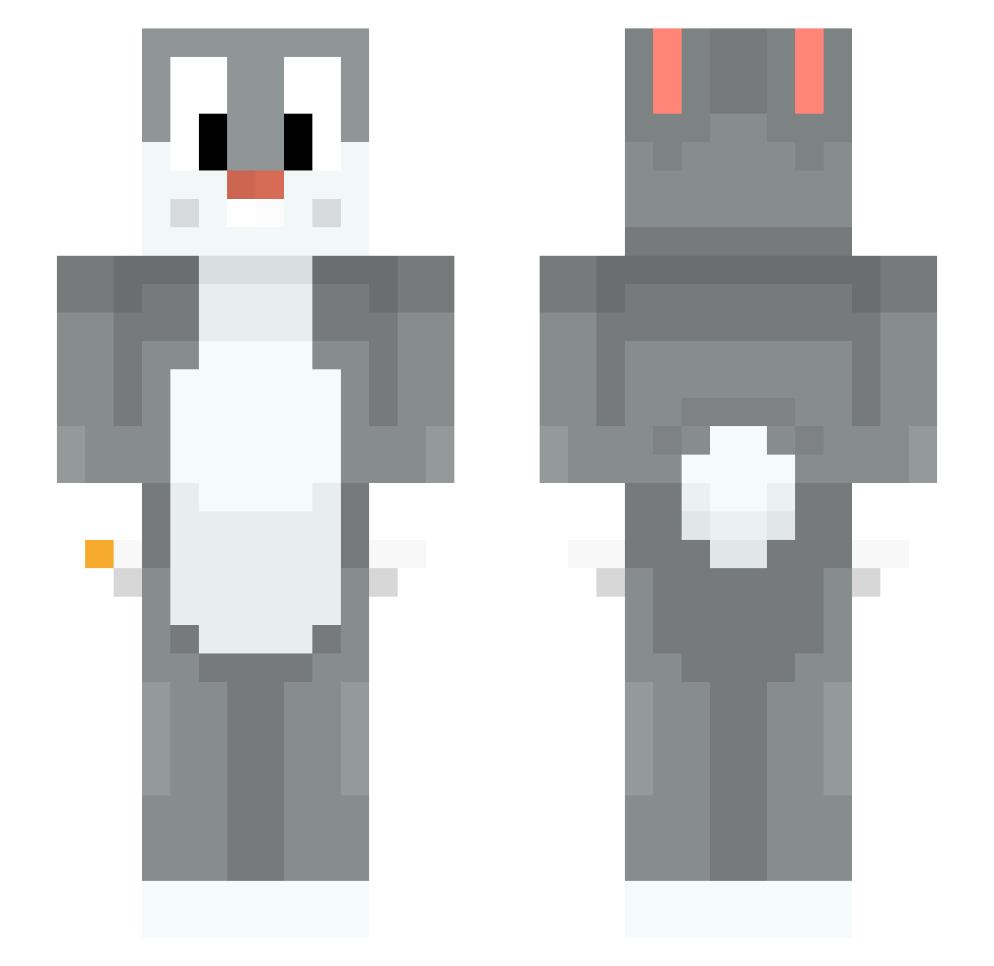 jeffybob0310 Minecraft skin, front and back view