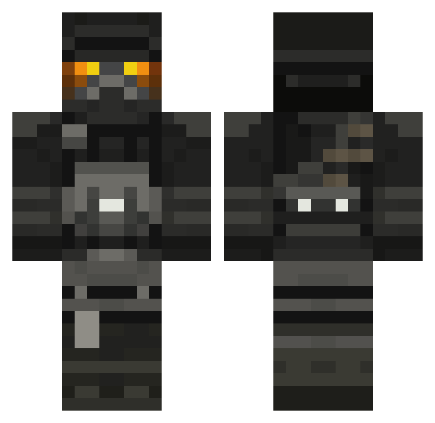 WoolySugar5 Minecraft skin, front and back view