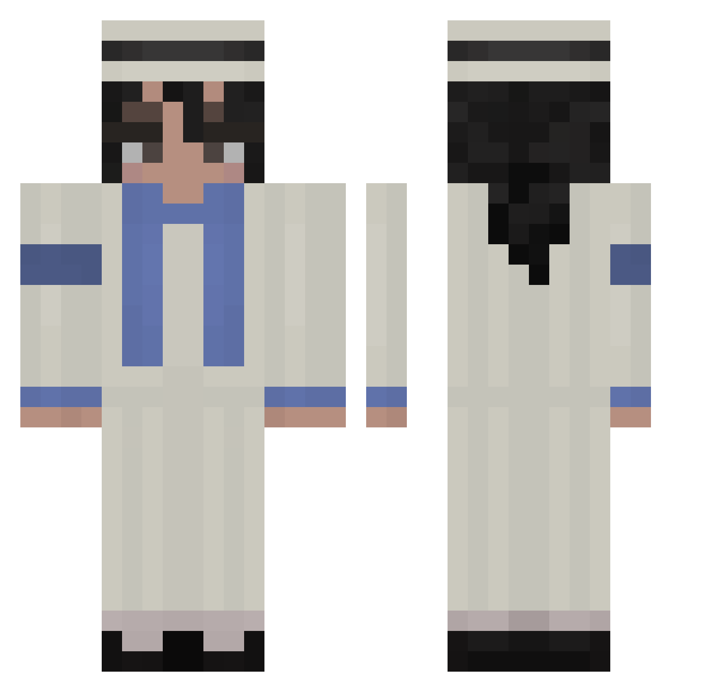 wittyturtle793 Minecraft skin, front and back view
