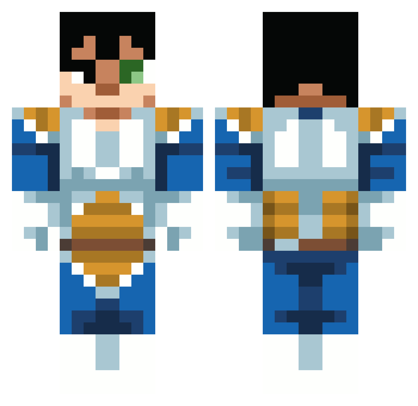 funnyman_07 Minecraft skin, front and back view