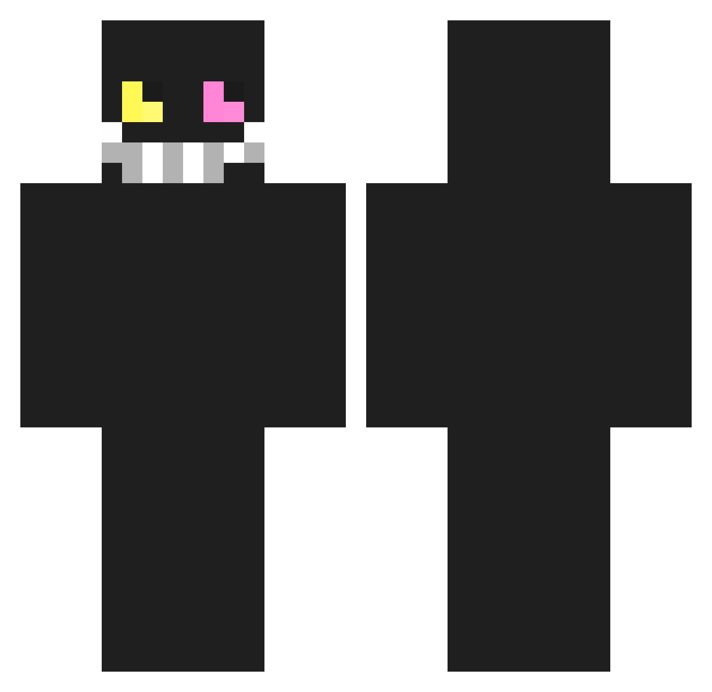 trlckyyy Minecraft skin, front and back view