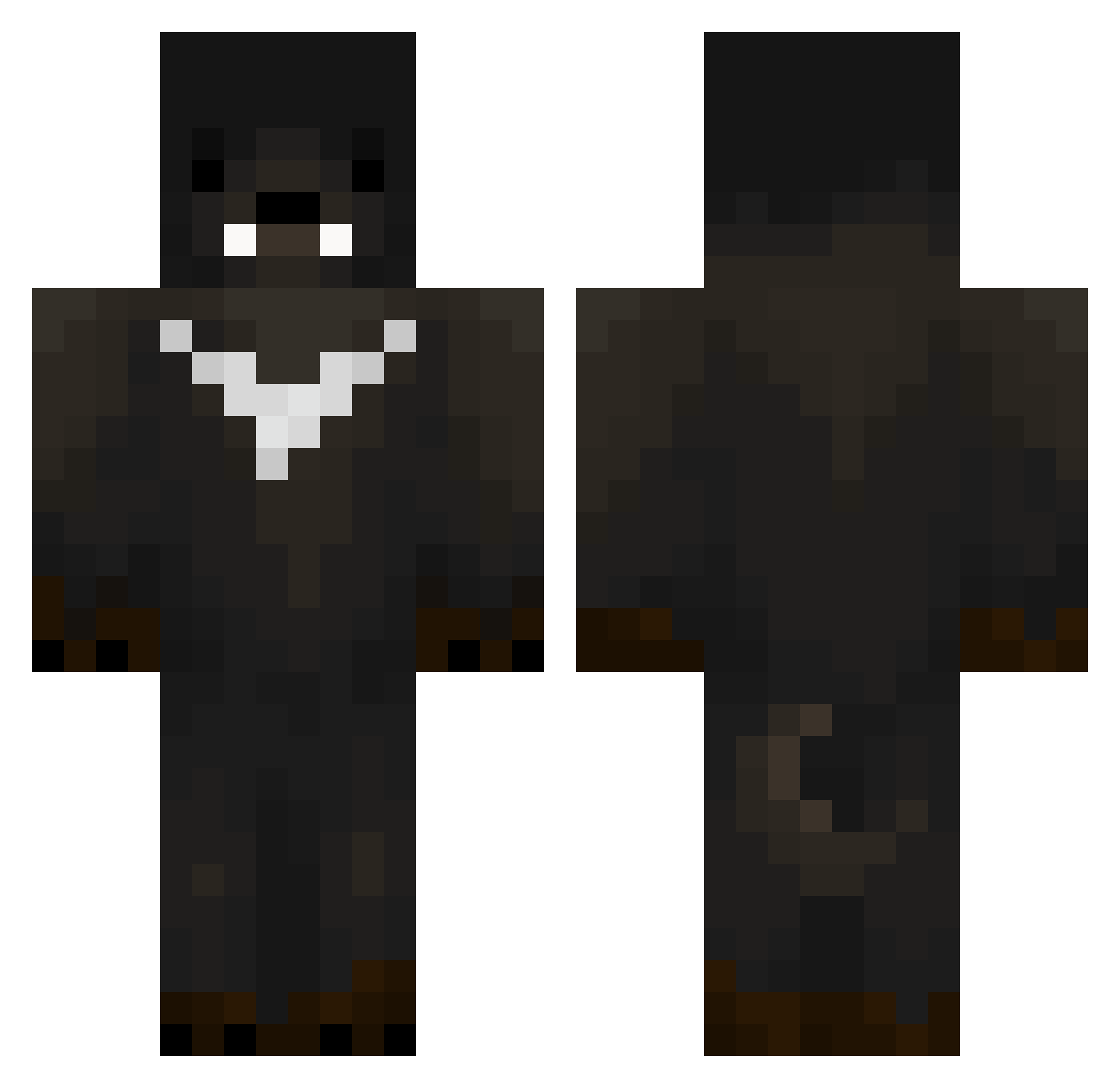 Dyliza Minecraft skin, front and back view