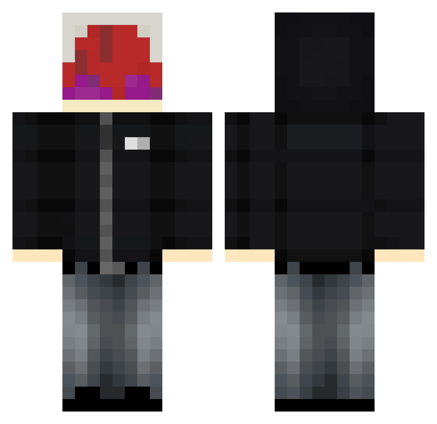 xiter_157 Minecraft skin, front and back view