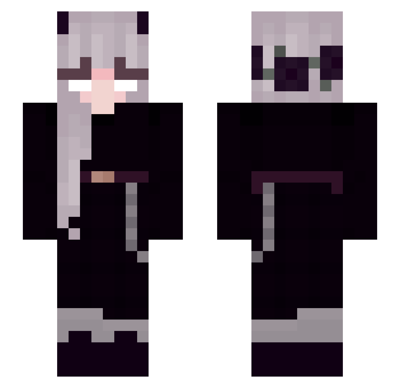 T_3mor_J Minecraft skin, front and back view