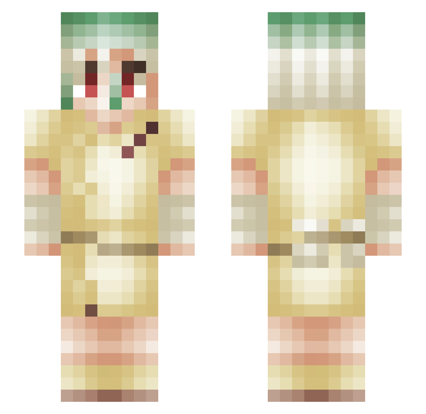 ThatOtherrPerson Minecraft skin, front and back view