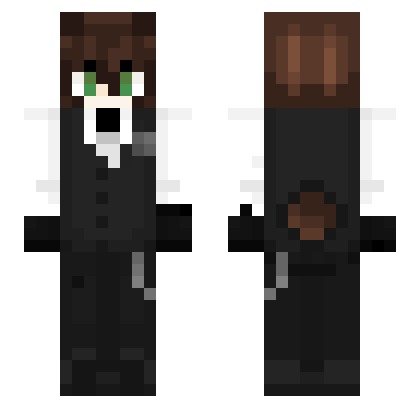 PotechiPoteto Minecraft skin, front and back view