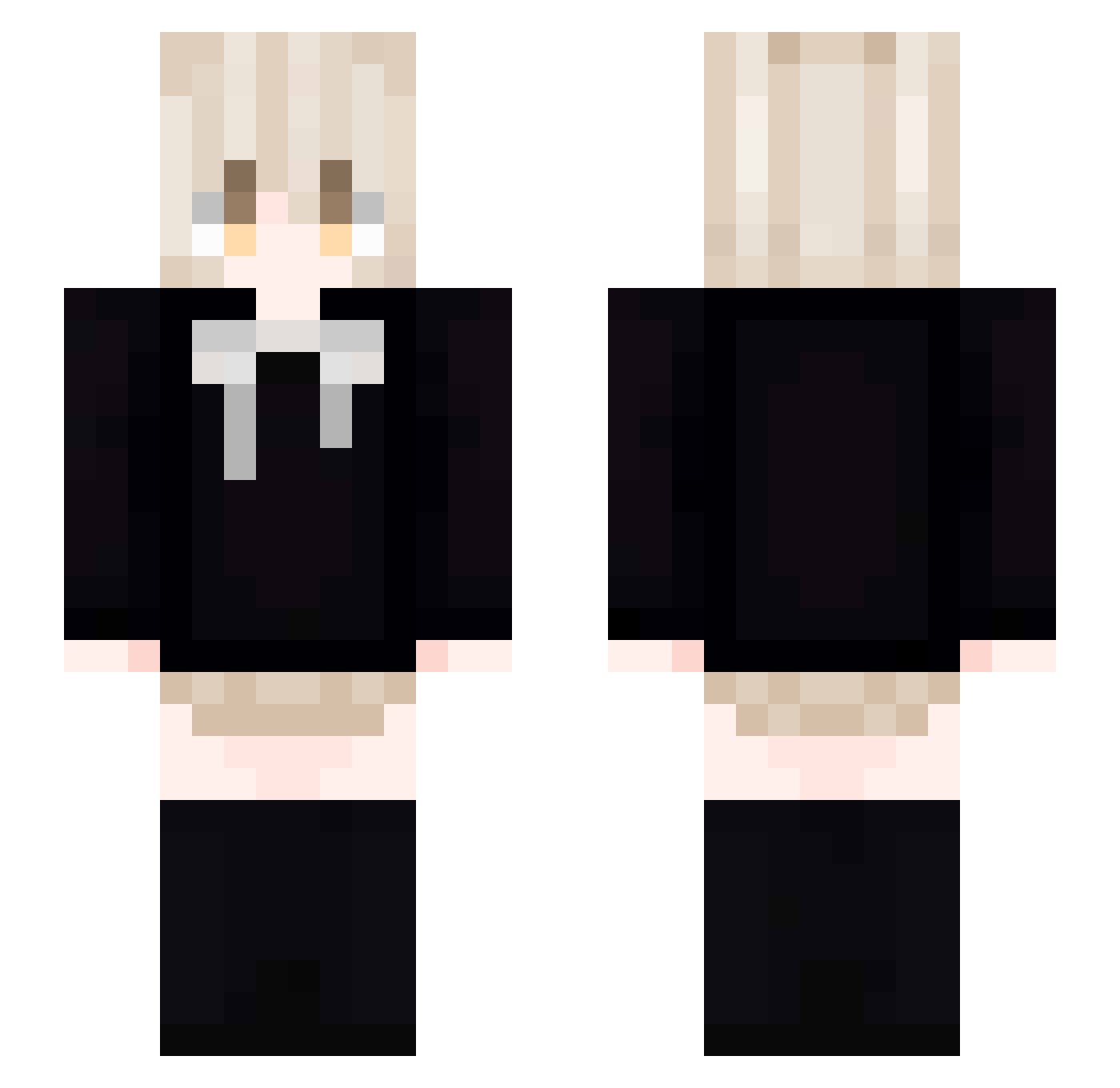 berli34 Minecraft skin, front and back view