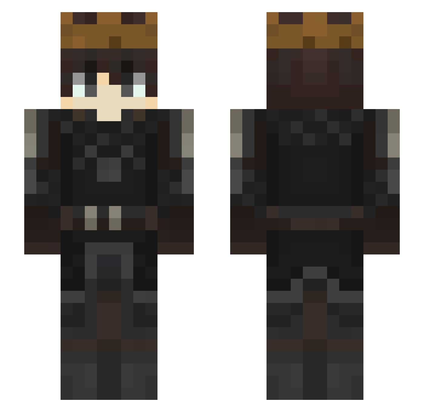 ivanyaffe Minecraft skin, front and back view