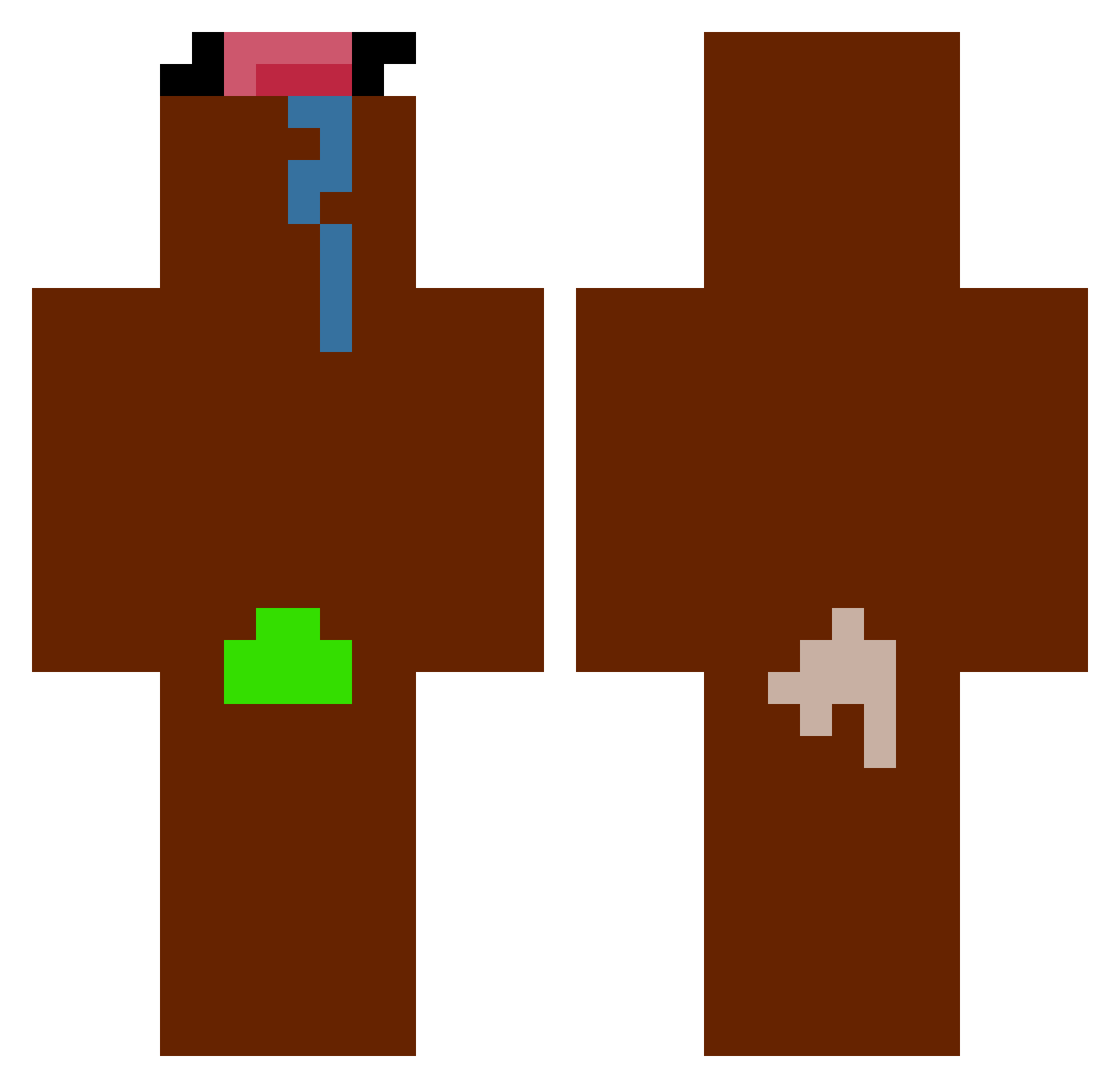 Theliardavide_ Minecraft skin, front and back view