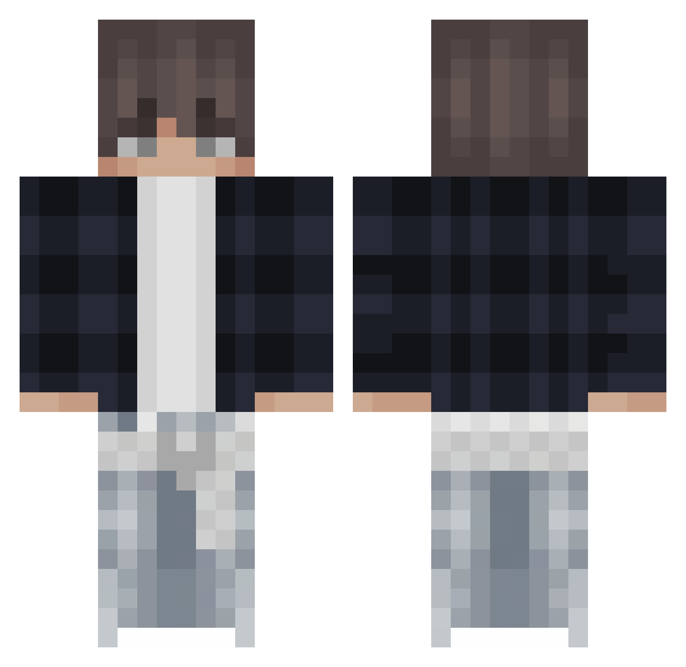 s4turn7 Minecraft skin, front and back view