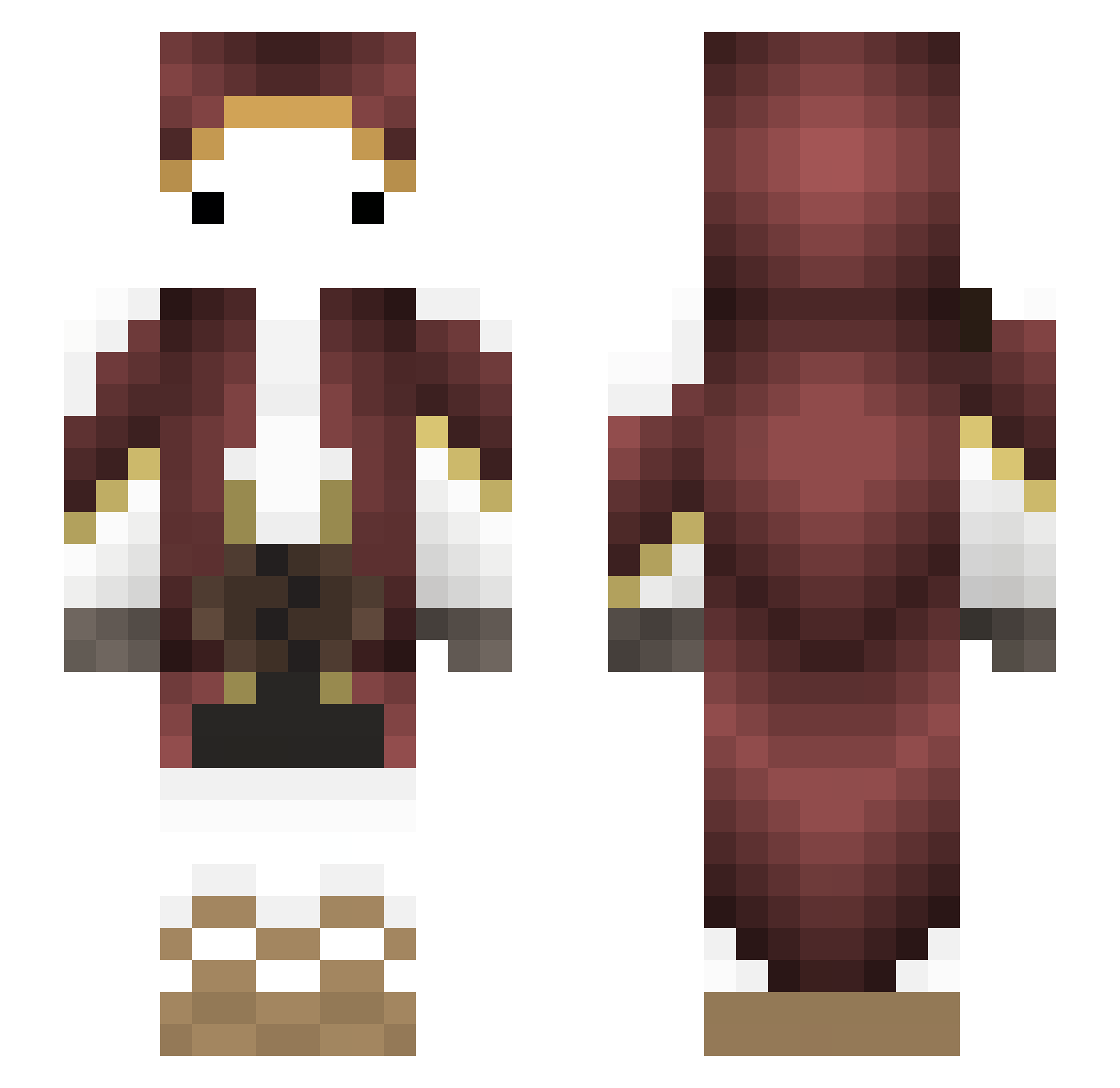AngelSc4r_ Minecraft skin, front and back view