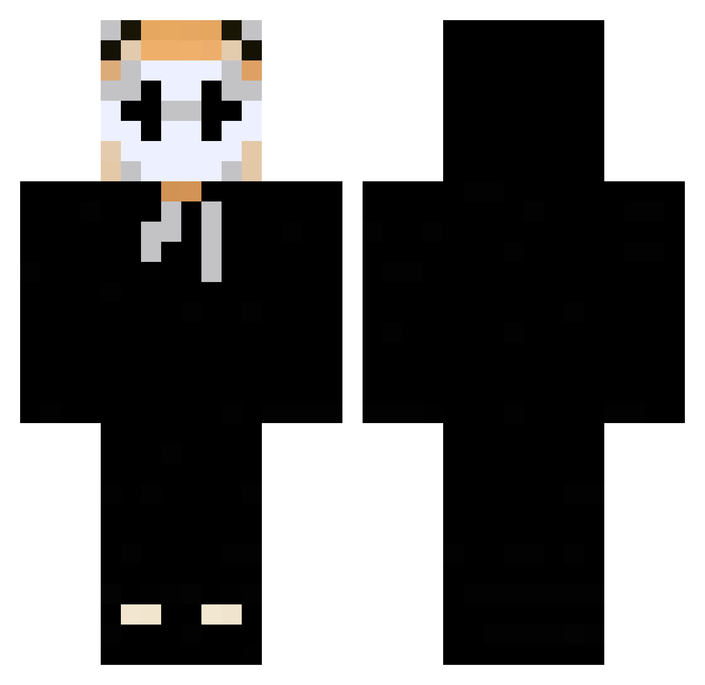 SonicExplod5 Minecraft skin, front and back view