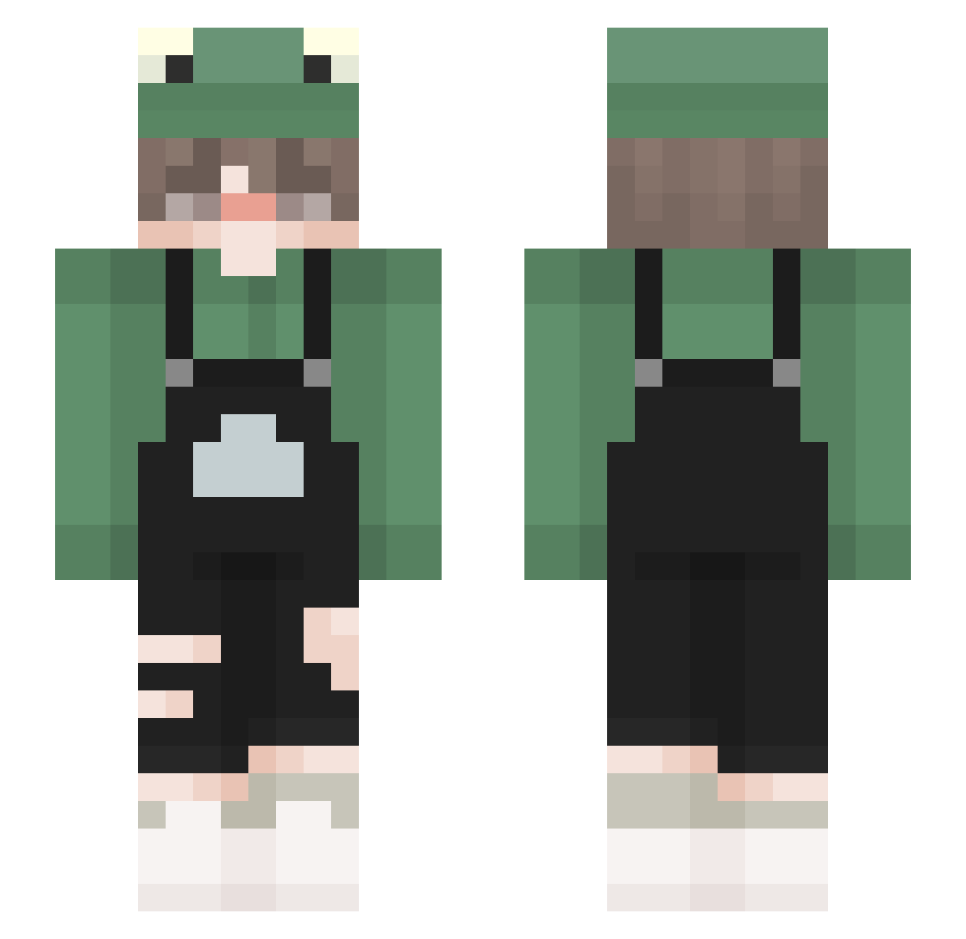 Vurrin Minecraft skin, front and back view